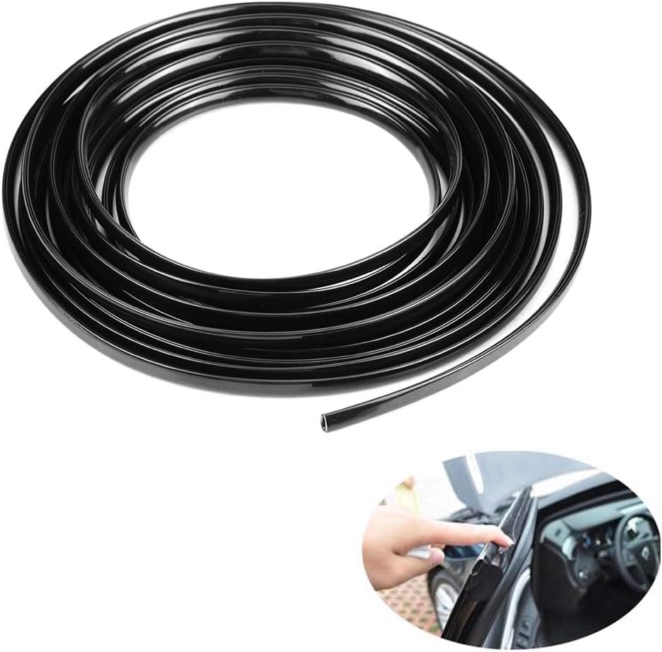 Protectores de borde de puerta de automóvil de 19.7 pies en forma de U, protector de puerta de automóvil, protector de entrada de puerta automotriz