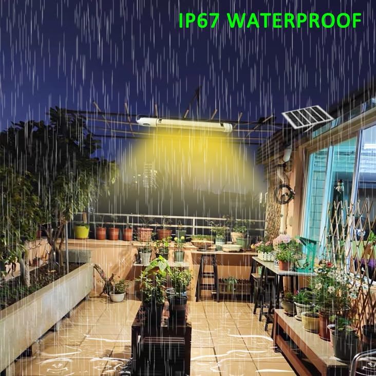 Luz de crecimiento brillante con energía solar, lámpara de crecimiento de espectro completo LED para invernadero interior al aire libre, maceta,