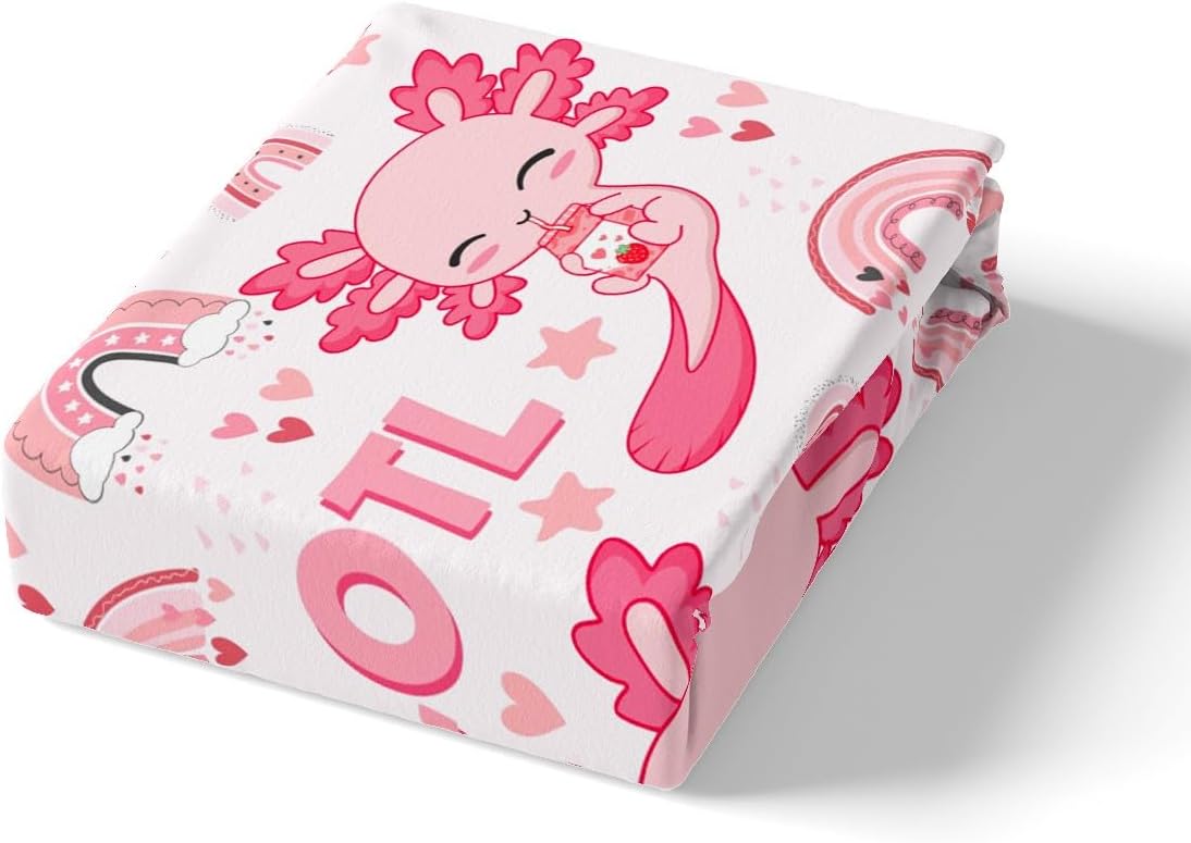 Manfei Lindo juego de funda de edredón para niños, tamaño King, diseño de dibujos animados de estrellas y arco iris, decoración de habitación de