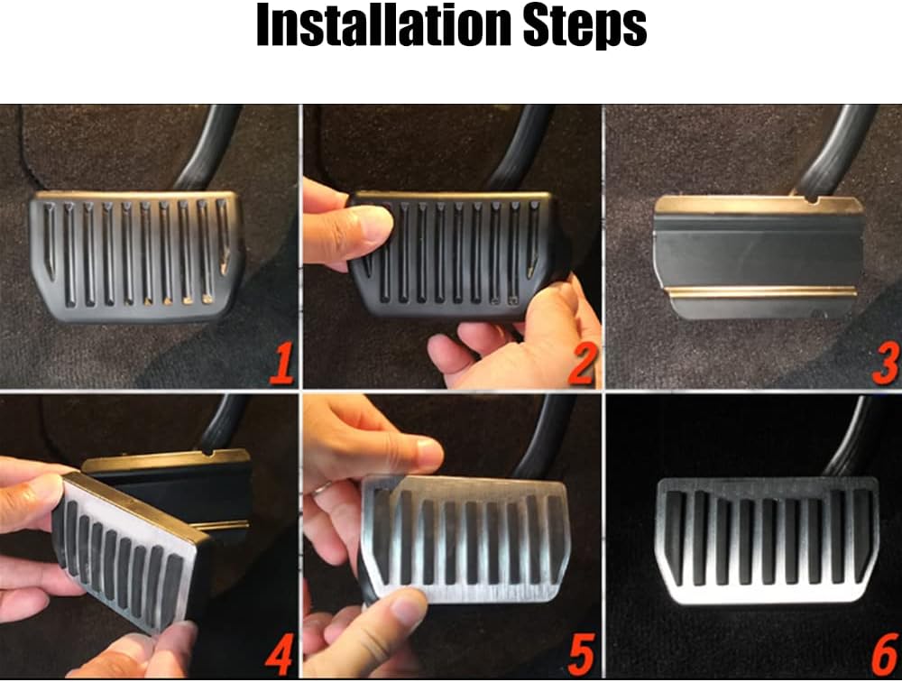 Blazeray Accesorios para Toyota RAV4 RAV 4 XA50 2019 2020 2021 Accesorios Cubierta de pedal de aleación de aluminio antideslizante Motor automático