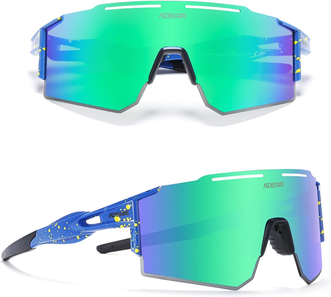 Gafas de sol polarizadas deportivas para hombres y mujeres, UV400, gafas de ciclismo resistentes al viento, para conducir, correr, golf