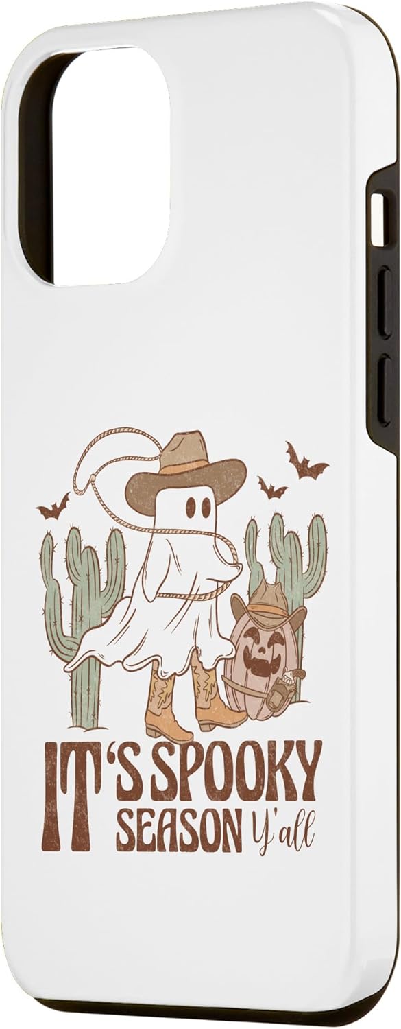 iPhone 13 Pro Max It’s Spooky Season Y’all Halloween Western Cute Ghost Groovy Case