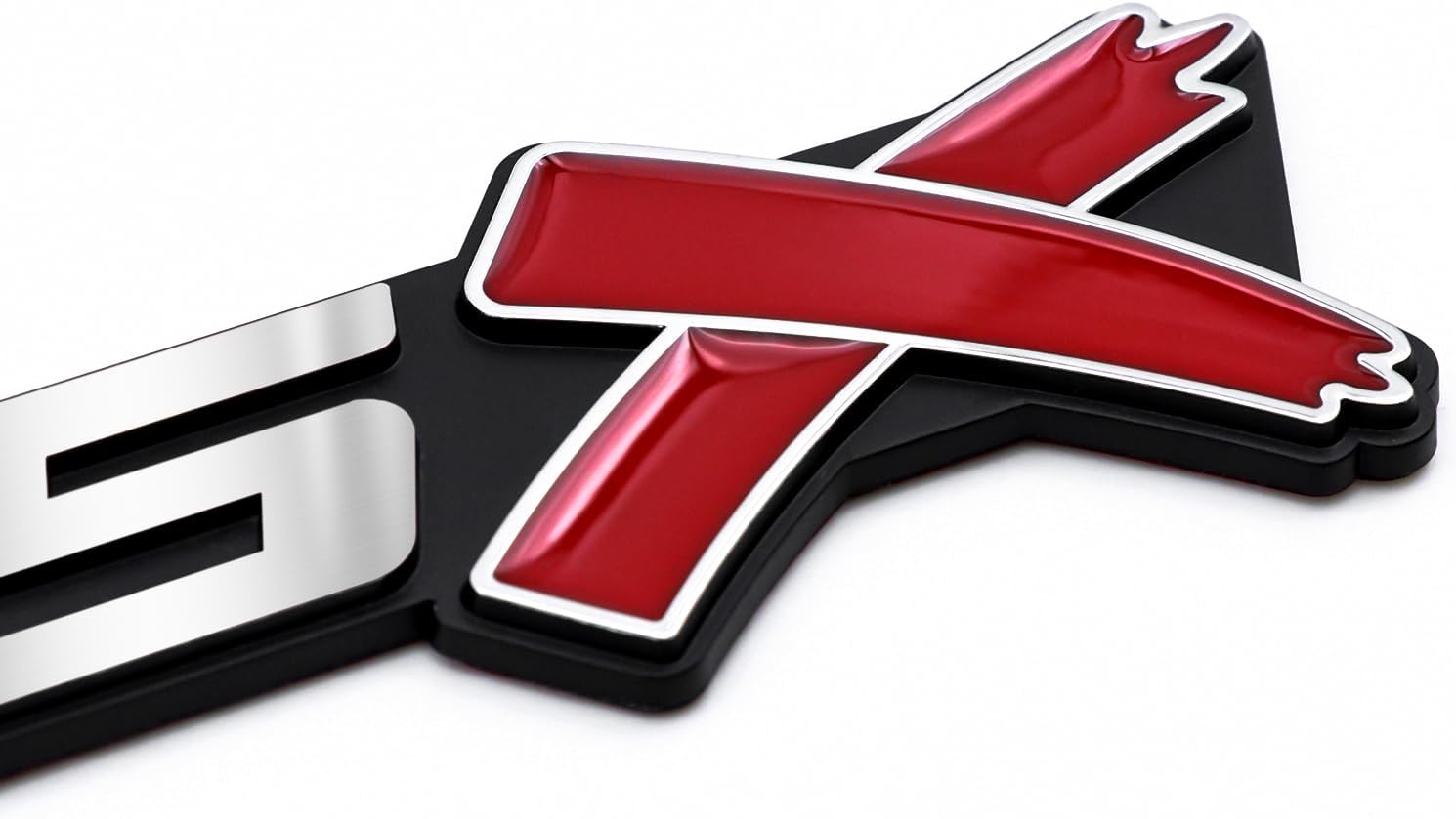 2 unidades LSX Car 3D Letra Fender Side o Rear Trunk Emblema ABS Placa de identificación personalizada Adhesivo para Camaro Corvette LS LT ZL SS