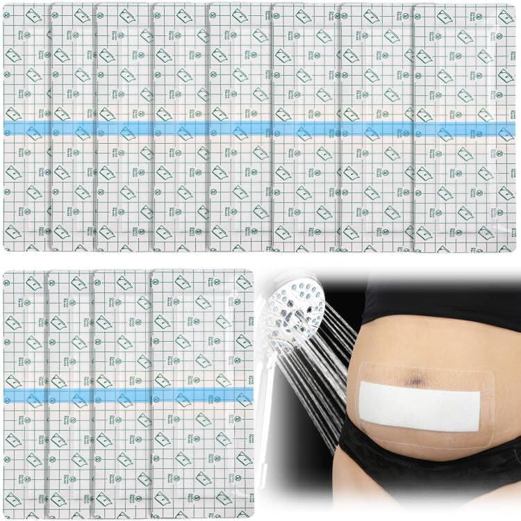 C-Section – Vendajes de incisión abdominal impermeables para después de la histerectomía, protector de ducha para abdominoplastia, cubierta de