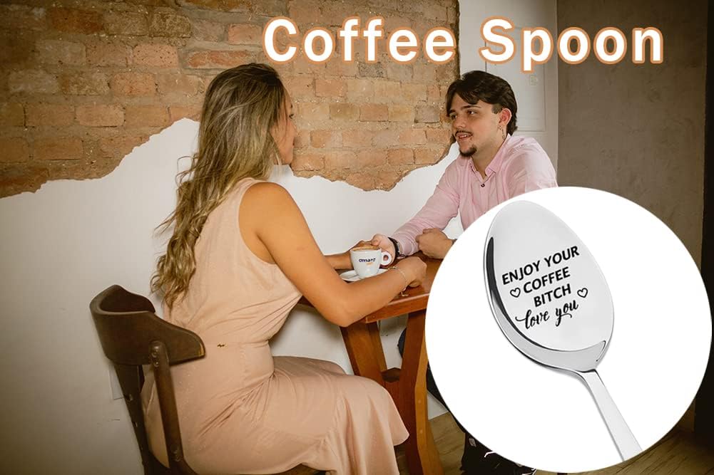 Cuchara de regalo para mejores amigas, regalos para mujeres y hombres, divertidas cucharas de café para mejores amigos, regalos de cumpleaños para