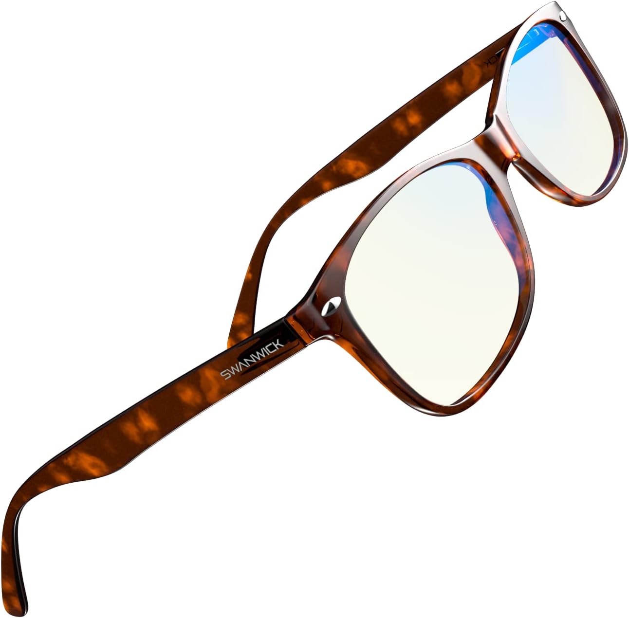 Swanwick Lentes de bloqueo de luz azul para mujeres y hombres, antifatiga ocular para computadora, juegos, televisión, pantalla de teléfono. Ayuda