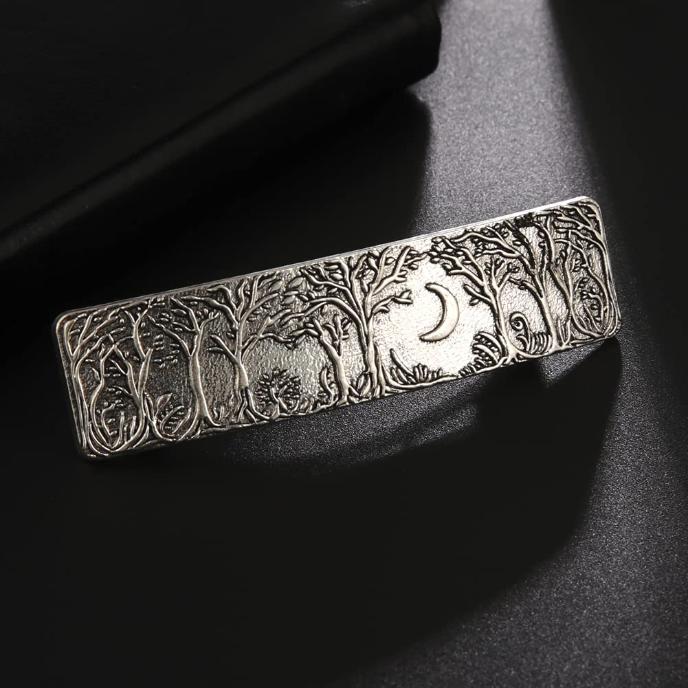 Kkjoy Pasadores de pelo grandes hechos a mano, pinzas para el cabello retro vintage de metal francés, horquillas vikingas con nudo celta, accesorio
