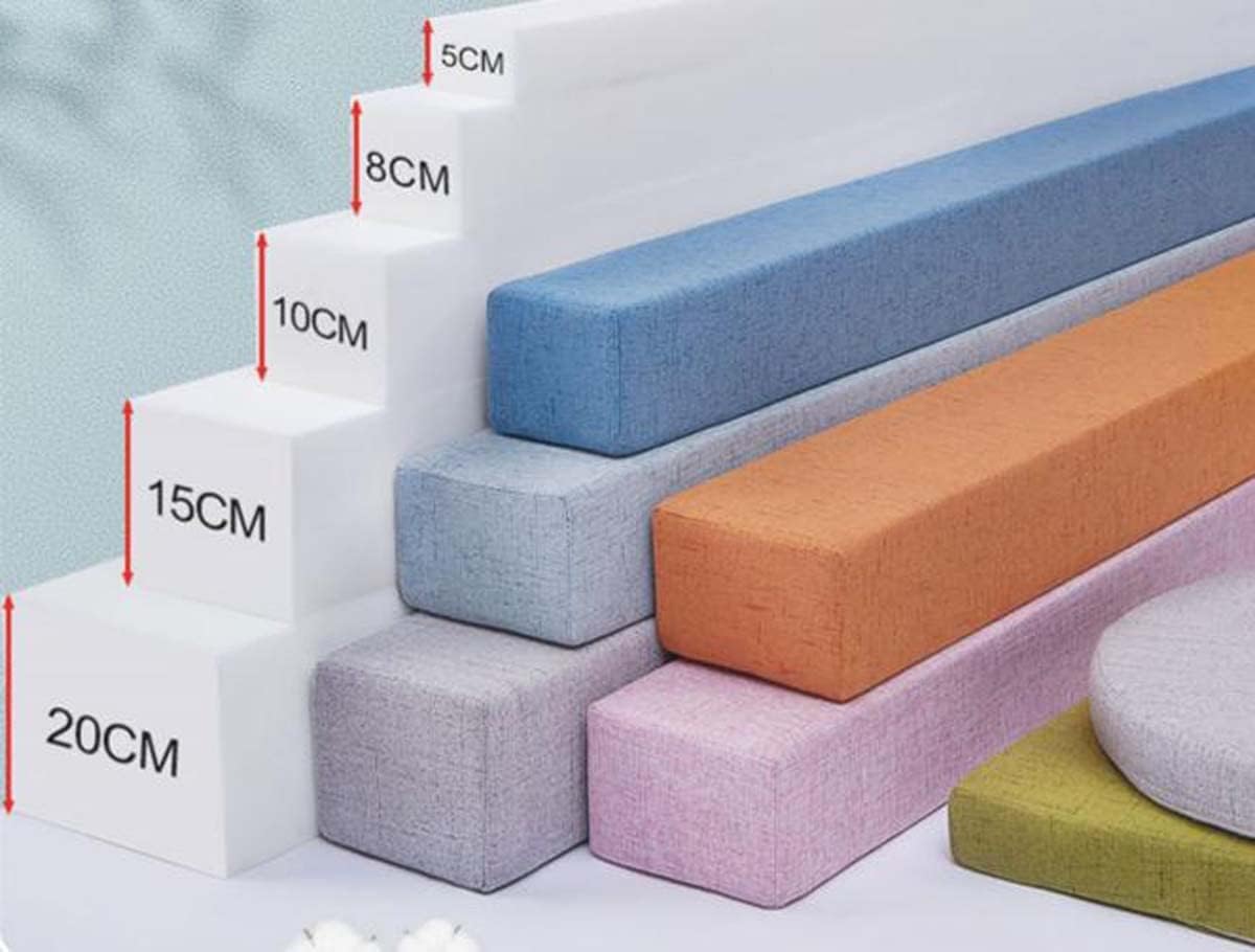Almohada de cama para cabecero de 47 x 4 x 3 pulgadas de largo, para cama individualdobleking, relleno de espuma suave, cojín de protección para