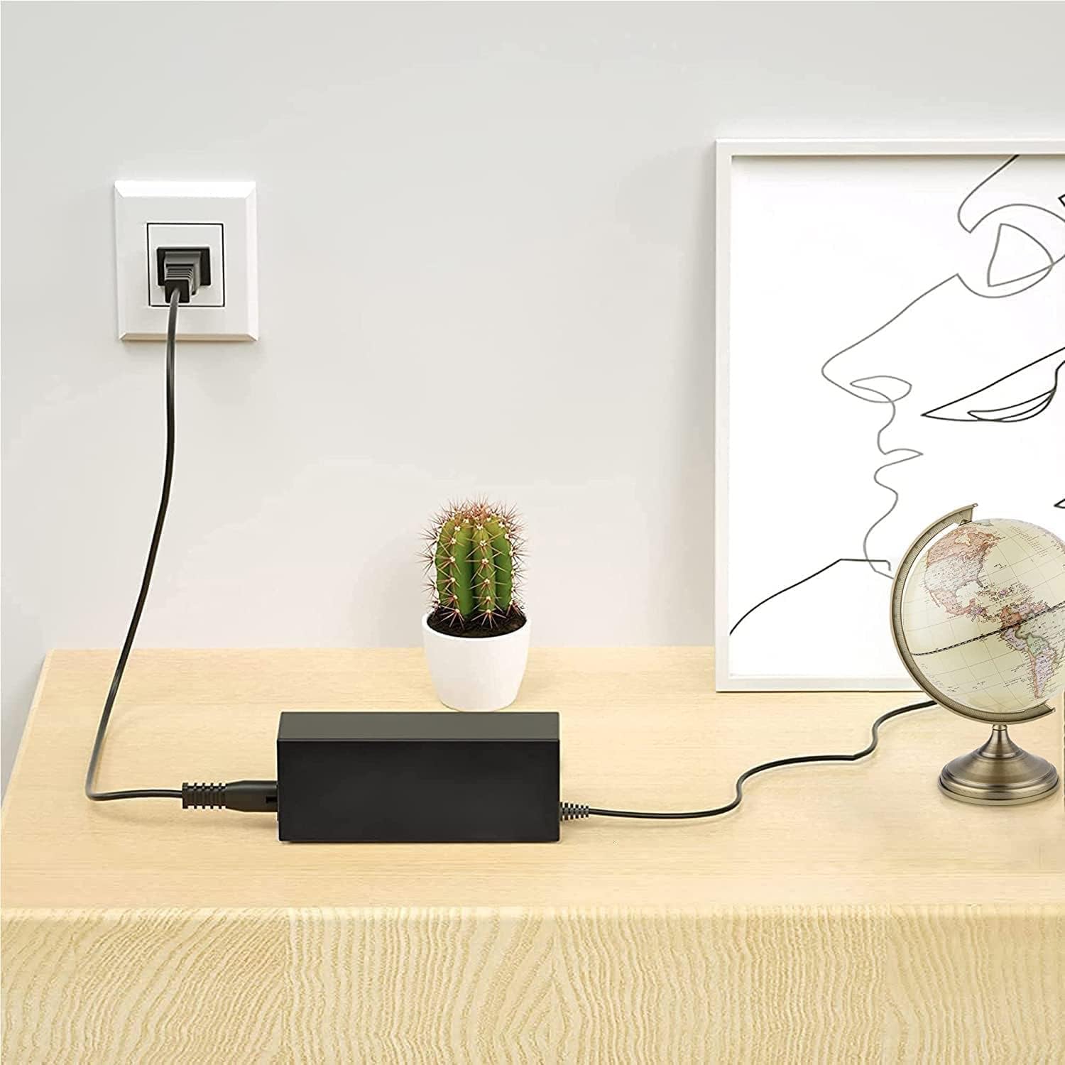 Guy-Tech Cargador adaptador de CA de repuesto compatible con Insignia NS-SB314 Barra de sonido NSA45EU-180250 Fuente de alimentación