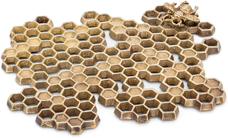 ABBOTT COLLECTION Salvamanteles de abeja de panal de 8.5 pulgadas, 1 EA