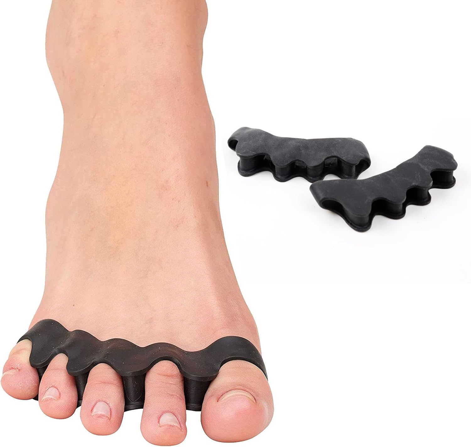Separadores de dedos para hombres, separadores de dedos para corregir los dedos de los pies, corregir los espaciadores de dedos de los pies,