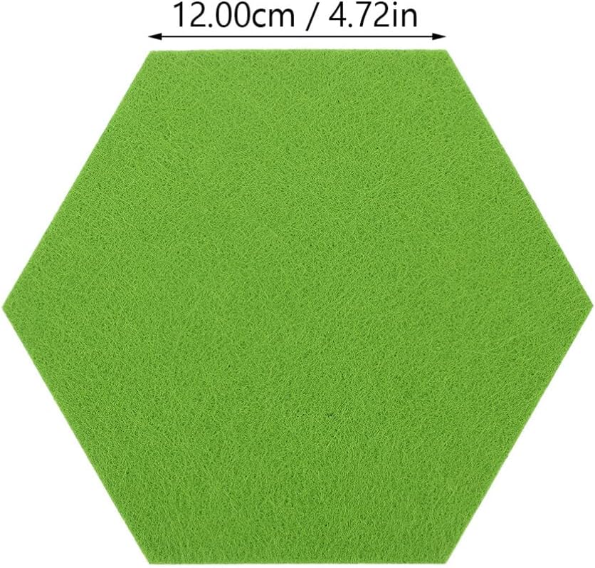 MAGICLULU 12pcs fieltro telón de fondo de pared etiqueta 3D hexagonal pegada