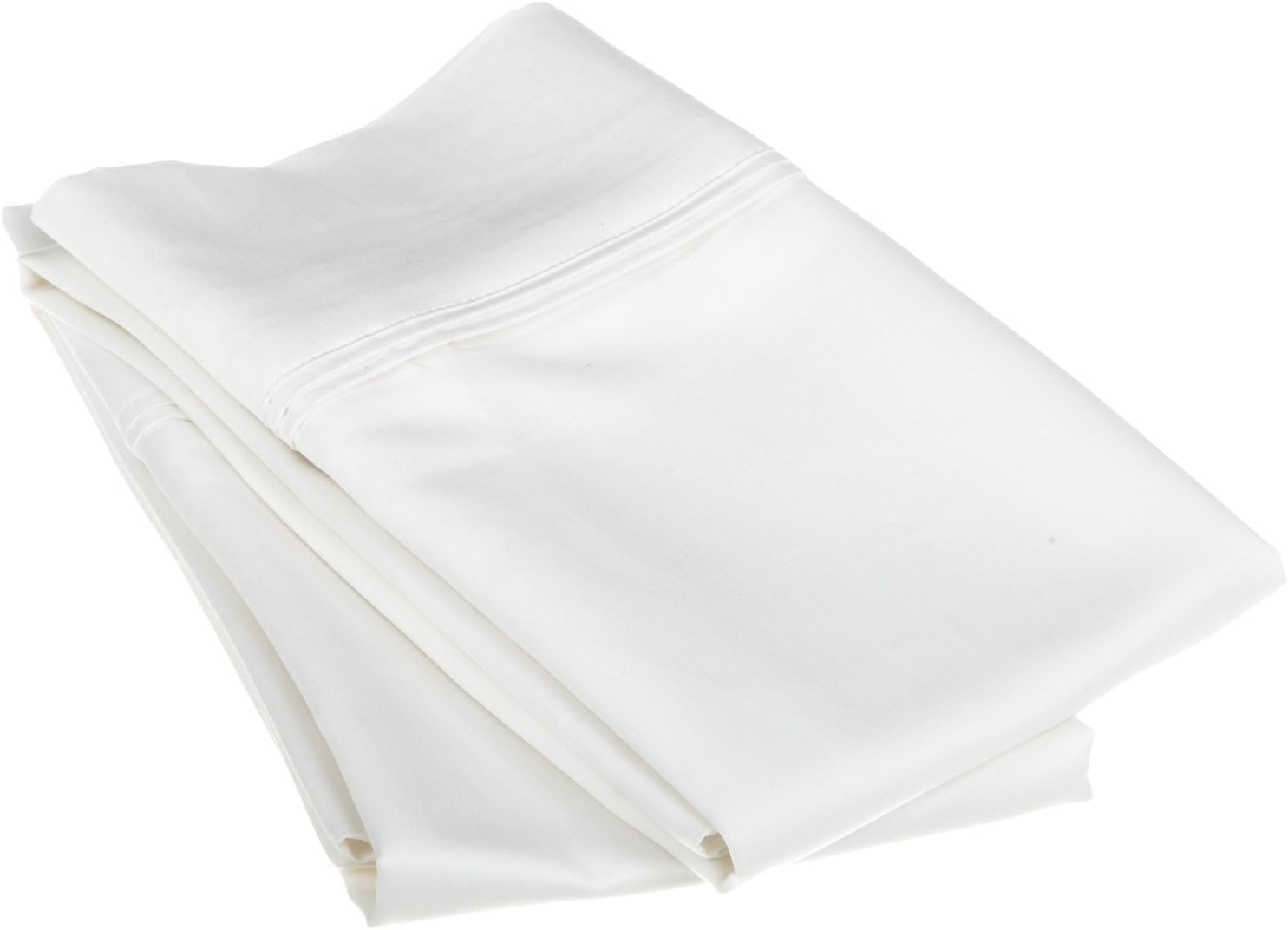 Superior Juego de fundas de almohada tamaño King de 1200 hilos, 100% algodón egipcio, suave y transpirable, 2 piezas, color blanco