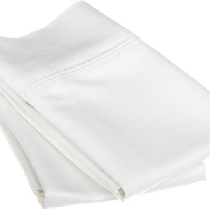 Superior Juego de fundas de almohada tamaño King de 1200 hilos, 100% algodón egipcio, suave y transpirable, 2 piezas, color blanco Superior Juego de fundas de almohada tamaño King de 1200 hilos, 100% algodón egipcio, suave y transpirable, 2 piezas, color blanco