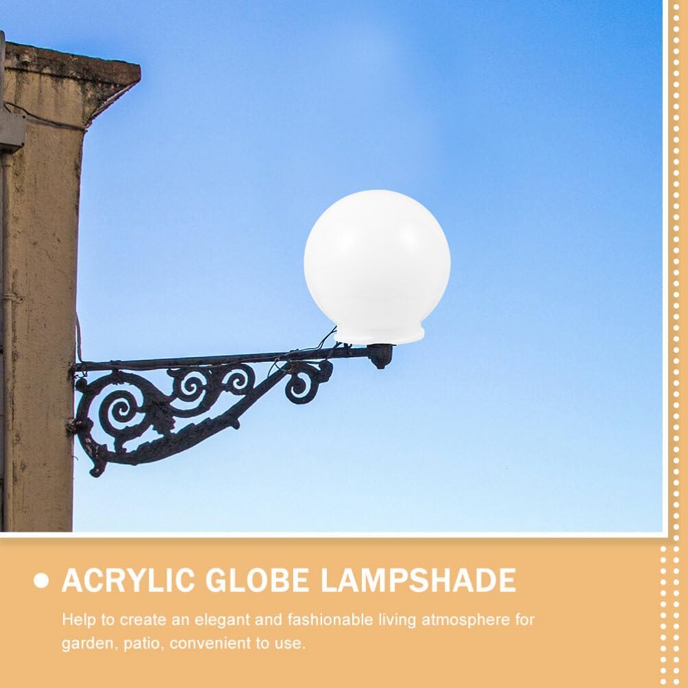 DOITOOL Lámpara de ventilador de techo de repuesto de acrílico transparente para lámparas de 4.7 in de acrílico de repuesto para lámpara de globo,