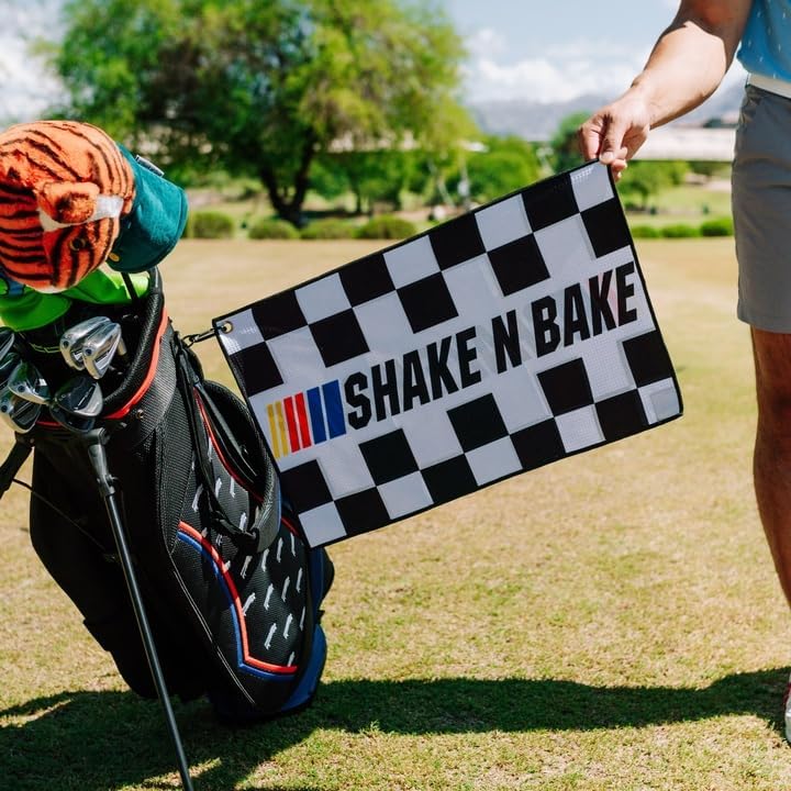 USAG – Toalla de golf de alto rendimiento para miembros del club de golf  Toalla de golf divertida para hombres (Shake n Bake Towel)