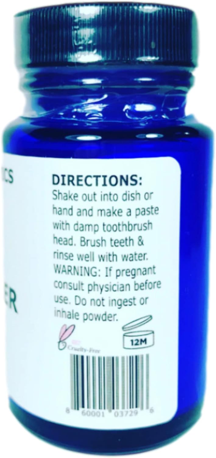 Polvo dental con menta y mirra  Pasta de dientes natural  Sin flúor  Blanqueamiento  Pulido  Valhalla Spa Organics 1.5 oz