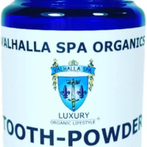 Polvo dental con menta y mirra  Pasta de dientes natural  Sin flúor  Blanqueamiento  Pulido  Valhalla Spa Organics 1.5 oz Polvo dental con menta y mirra  Pasta de dientes natural  Sin flúor  Blanqueamiento  Pulido  Valhalla Spa Organics 1.5 oz