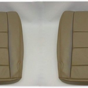 2002 a 07 para Ford F-250 Lariat Driver & Passenger Bottom Fundas de asiento de cuero TAN 2002 a 07 para Ford F-250 Lariat Driver & Passenger Bottom Fundas de asiento de cuero TAN