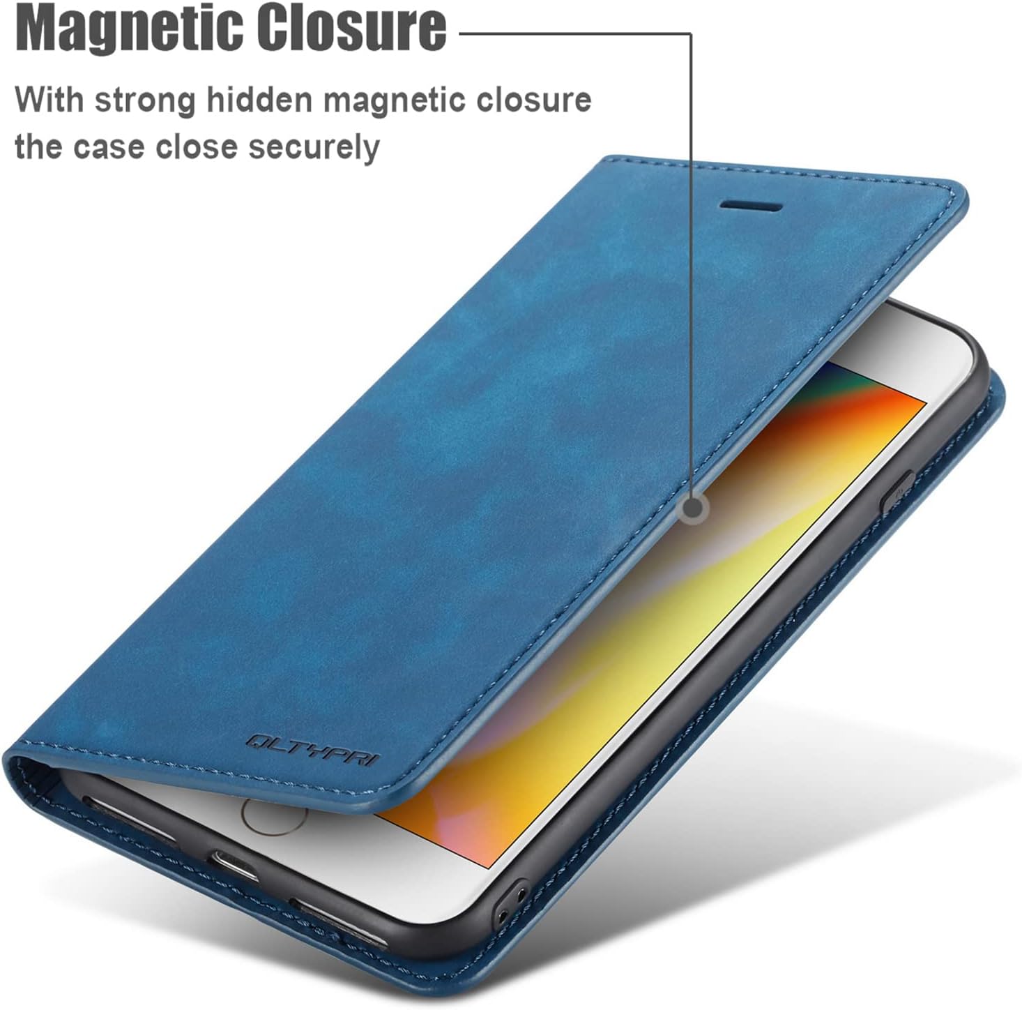 Forwenw – Funda de piel con tapa para iPhone