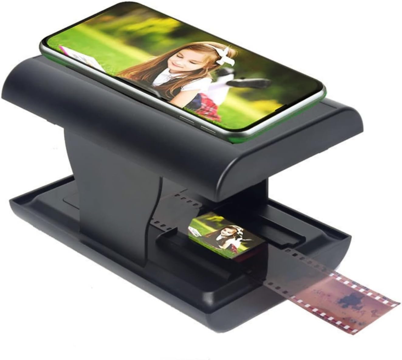 Acogedor Escáner de película móvil, te permite escanear y jugar con películas y diapositivas antiguas de 1.378 in5.315 in usando la cámara de tu