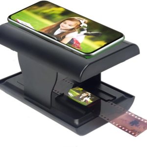 Acogedor Escáner de película móvil, te permite escanear y jugar con películas y diapositivas antiguas de 1.378 in5.315 in usando la cámara de tu Acogedor Escáner de película móvil, te permite escanear y jugar con películas y diapositivas antiguas de 1.378 in5.315 in usando la cámara de tu