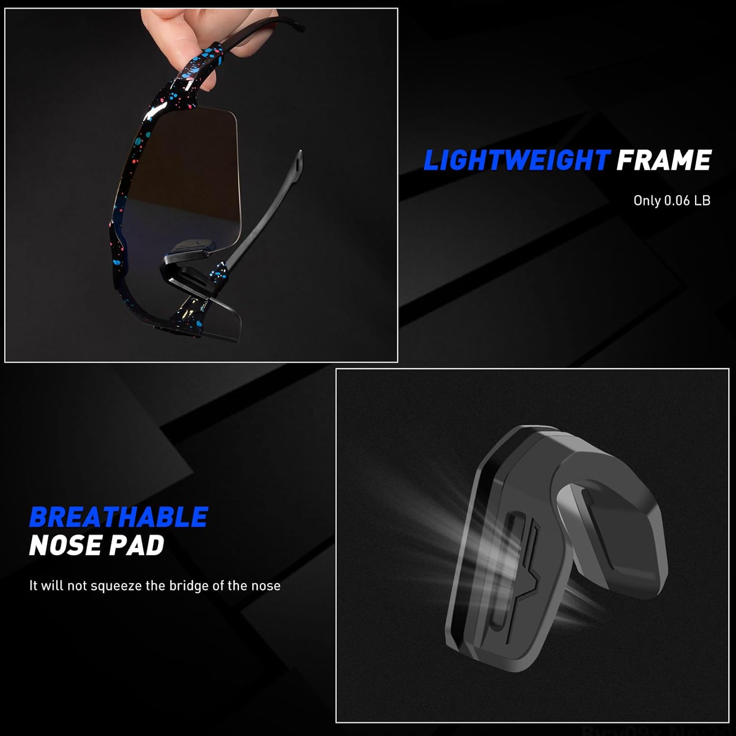 Gafas de ciclismo fotocromáticas para hombres y mujeres, UV400, gafas deportivas para jóvenes, a prueba de viento, para béisbol, golf
