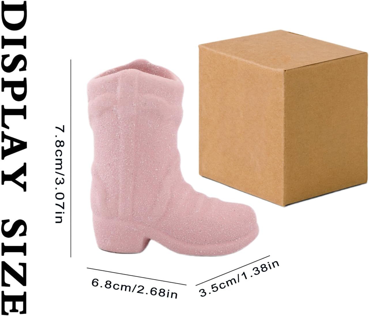 Soporte para botas de vaquero, bonito soporte de cerámica para botas con golpeador, bonito soporte para botas de vaquero, accesorio de decoración de