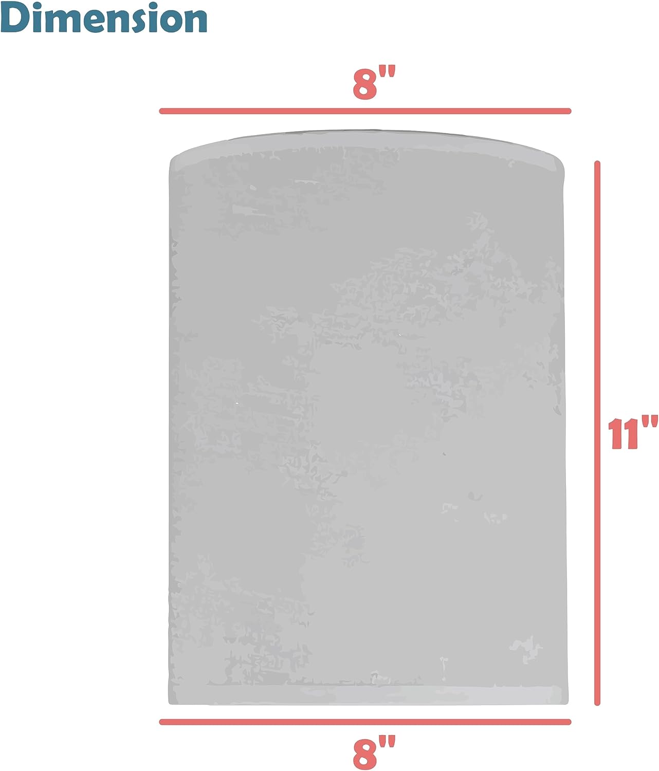 Aspen Creative 31317 Pantalla de lámpara de construcción de araña con forma de tambor en papel de pétalos blanco hueso, (8 x 8 x 11 pulgadas)