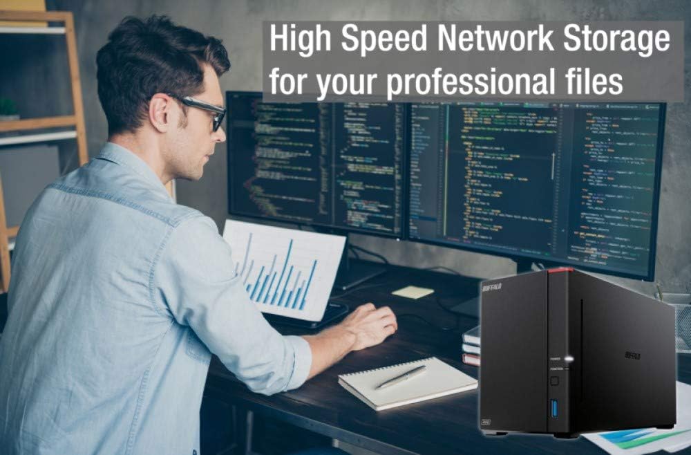 BUFFALO LinkStation SoHo 720 8TB 2-Bay NAS Almacenamiento conectado en red con discos duros HDD incluido Almacenamiento NAS que funciona como