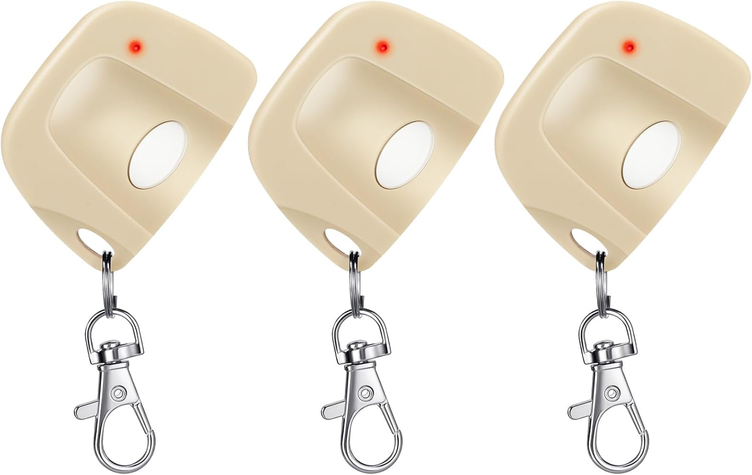 Kingdder 3 piezas de control remoto de puerta de garaje compatible con multicódigo 300 mhz 10 interruptor de inmersión 3089 3060 3070 abridor de