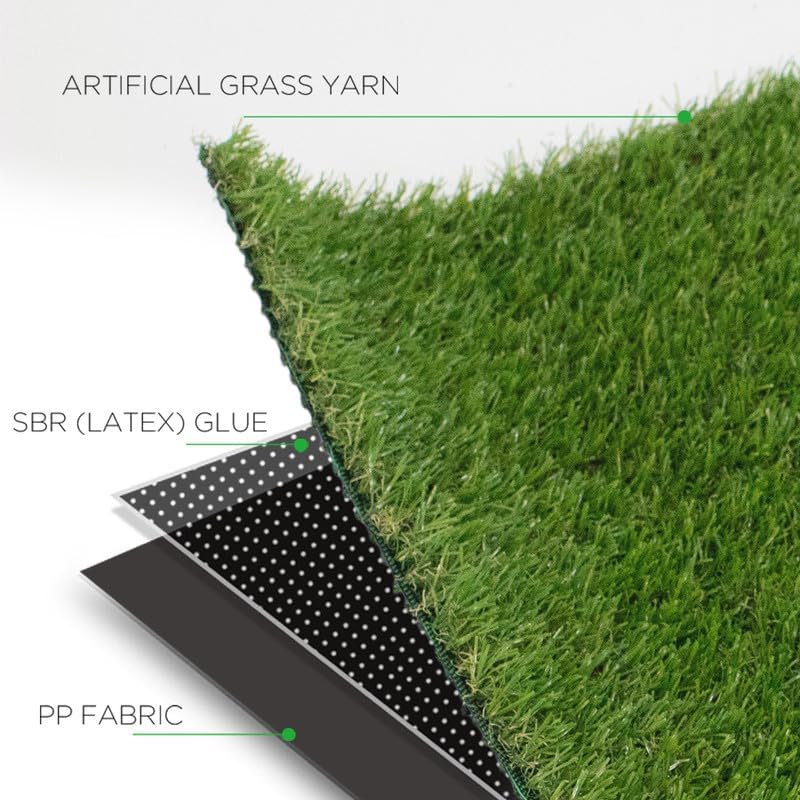Astro – Alfombra de césped artificial para interiores y exteriores, 8 x 10 pies, para paisaje, patio, balcón, jardín, césped