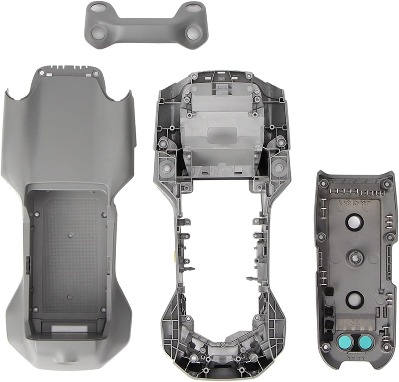 SeiZed Body Shell Parts Upper Bottom Shell Middle Frame Front Cover Spare Part Replacement for D-JI Air 2S (Color  4 in 1 Set)