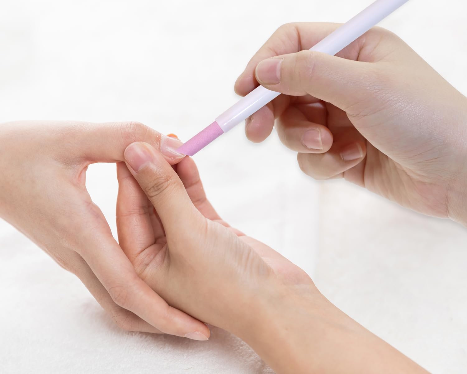 Empujadores de cutículas de uñas con piedra pómez, mango de plástico, limpiador, removedor de cutículas, lima de uñas, manicura, pedicura,