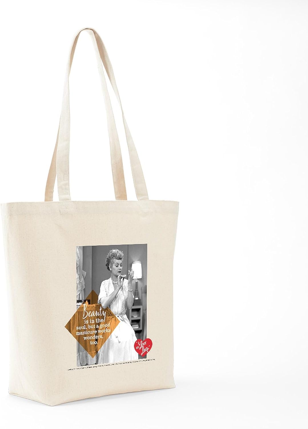 CafePress I Love Lucy #Nofilter Tote Bag Natural Canvas Tote Bag, Cloth Shopping Bag