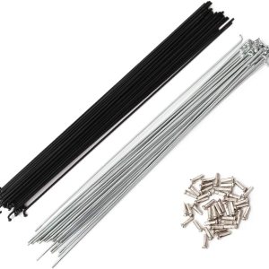 BaveL 36 radios de acero para bicicleta curva 14G J (9.213-9.803 in), radios de ciclo con pezones de latón, radios de acero para bicicleta de BaveL 36 radios de acero para bicicleta curva 14G J (9.213-9.803 in), radios de ciclo con pezones de latón, radios de acero para bicicleta de