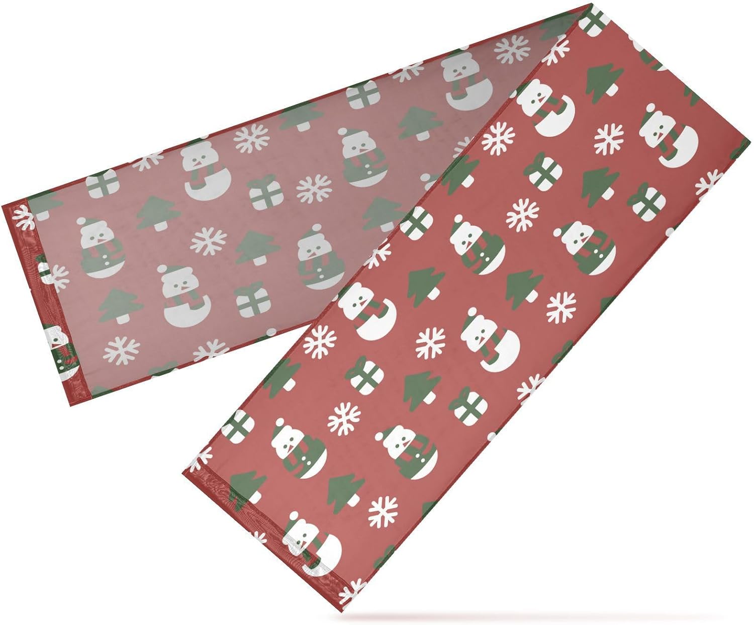 Christmas Snowman Red Table Runner Fall Table Runners for Desk Decor Christmas Table Runner 120 Inches Long