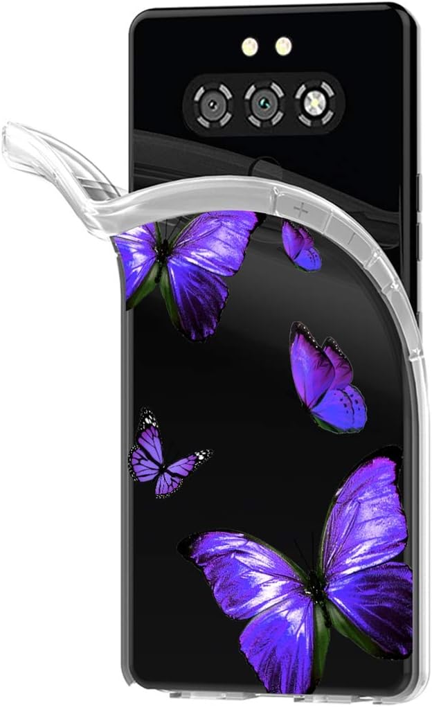 Zoeirc Funda para LG Aristo 5 Pluspara LG K31LG Risio 4para LG Phoenix 5para LG Fortune 3 Funda transparente para niñas, TPU suave a prueba de