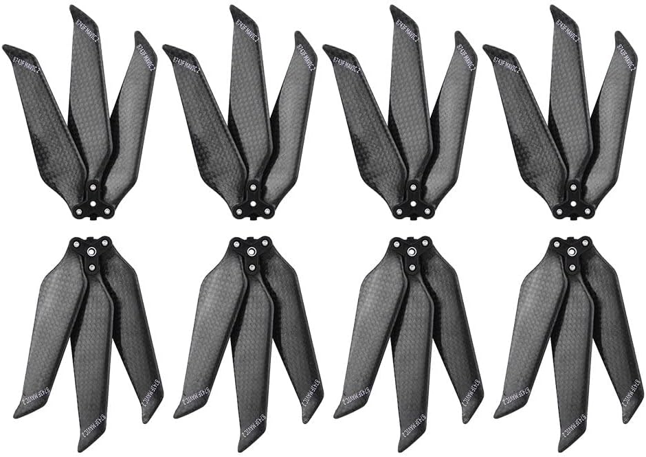 XNasu 248pcs Quick Release Low-Noise Propeller 8743 Drone Blades Props Carbon Fiber Paddle for D-JI Mavic 2 Pro Zoom Accessories (Color  2pcs)