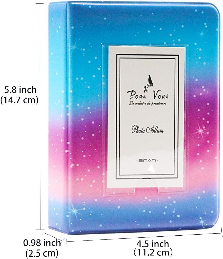 BigTrend – Álbum de película de papel fotográfico de 2 x 3 pulgadas para cámara Fujifilm Instax Mini, Polaroid Snap, Z2300, cámaras instantáneas