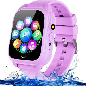 Reloj inteligente impermeable para niños y niñas de 3 a 12 años, juguetes de aprendizaje con 26 juegos, cámara, video, pantalla táctil, reproductor Reloj inteligente impermeable para niños y niñas de 3 a 12 años, juguetes de aprendizaje con 26 juegos, cámara, video, pantalla táctil, reproductor