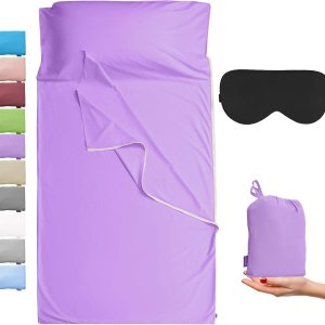 Brand – GANNAFEE Cotton Sleeping Bag Liner with Zipper – 100% Cotton Travel Sheet Sleep Sack Adult – Travel Sleeping Bag for Hotels Camping Hiking Brand – GANNAFEE Cotton Sleeping Bag Liner with Zipper – 100% Cotton Travel Sheet Sleep Sack Adult – Travel Sleeping Bag for Hotels Camping Hiking