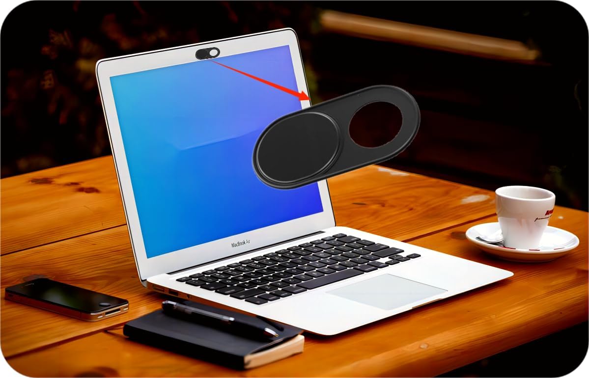 Funda para cámara web paquete de 3 Funda de metal ultrafina para cámara web para MacBook Pro, iMac, laptop, PC, iPad Pro, iPhone, protege tu