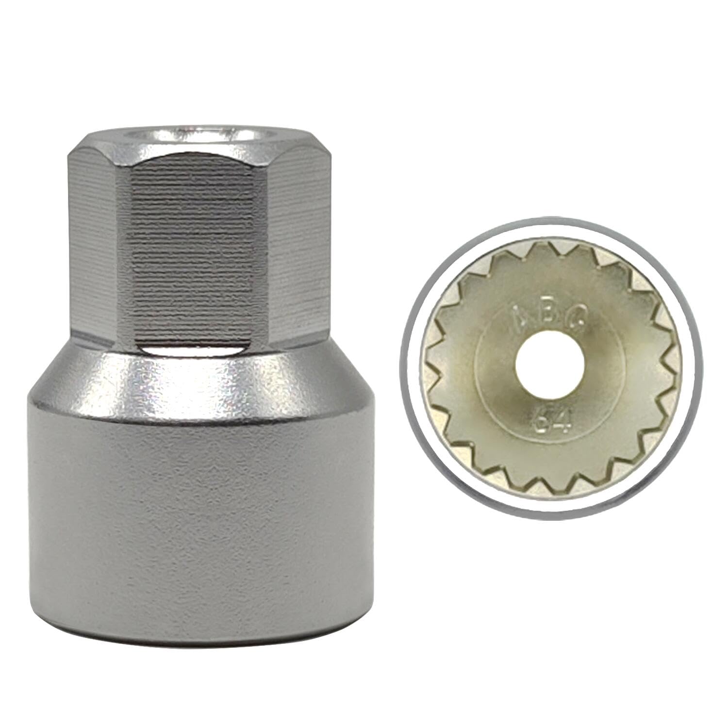 ABC-64 – Llave de tuerca de bloqueo de rueda para Porsche VW Toureg PanameraCayenneMacanCaymanSUV, Adaptador de tuerca de bloqueo de rueda,