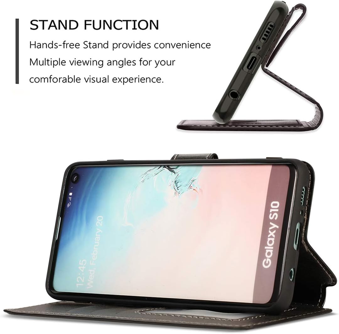 QLTYPRI Para Samsung Galaxy A50 Case A50S A30S Funda Premium PU Cuero Simple Wallet Case Ranuras Para Tarjetas Soporte Manos Libres Cierre Magnético