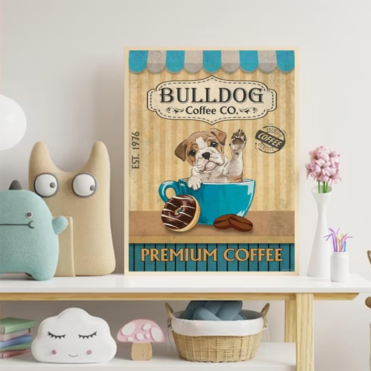 Bulldog – Kit de pintura de diamantes 5D para adultos, diseño de diamante redondo y vintage, punto de cruz, ideal para relajación y decoración de