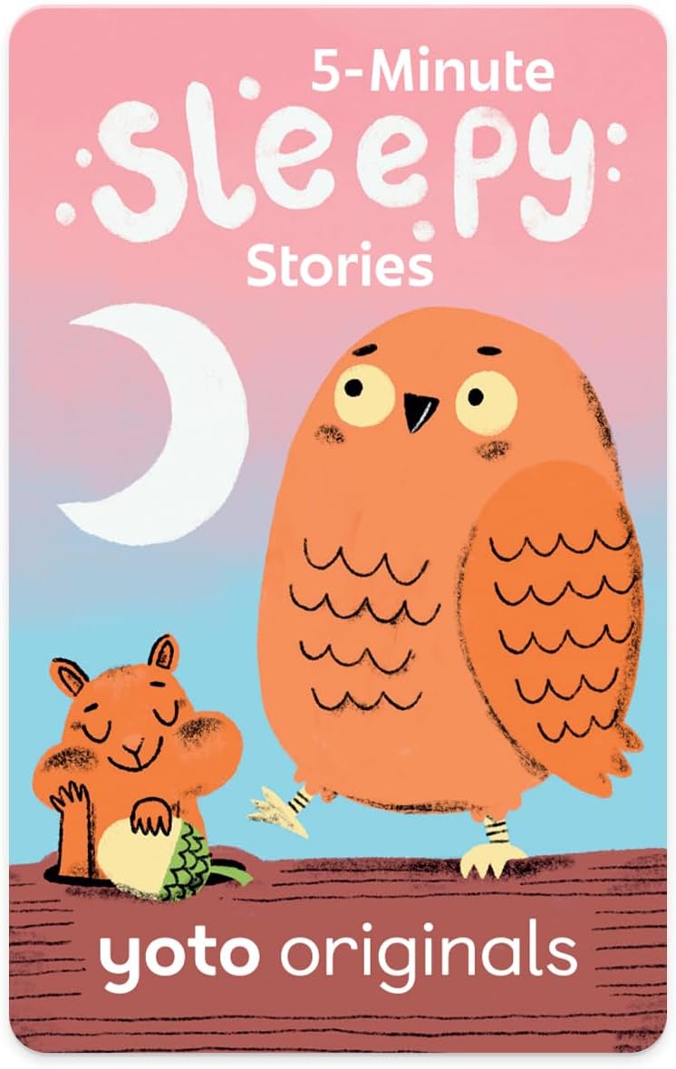 Yoto Historias de sueño de 5 minutos tarjeta de audio para niños para usar con Yoto Player y mini reproductor de audio todo en 1, escucha educativa