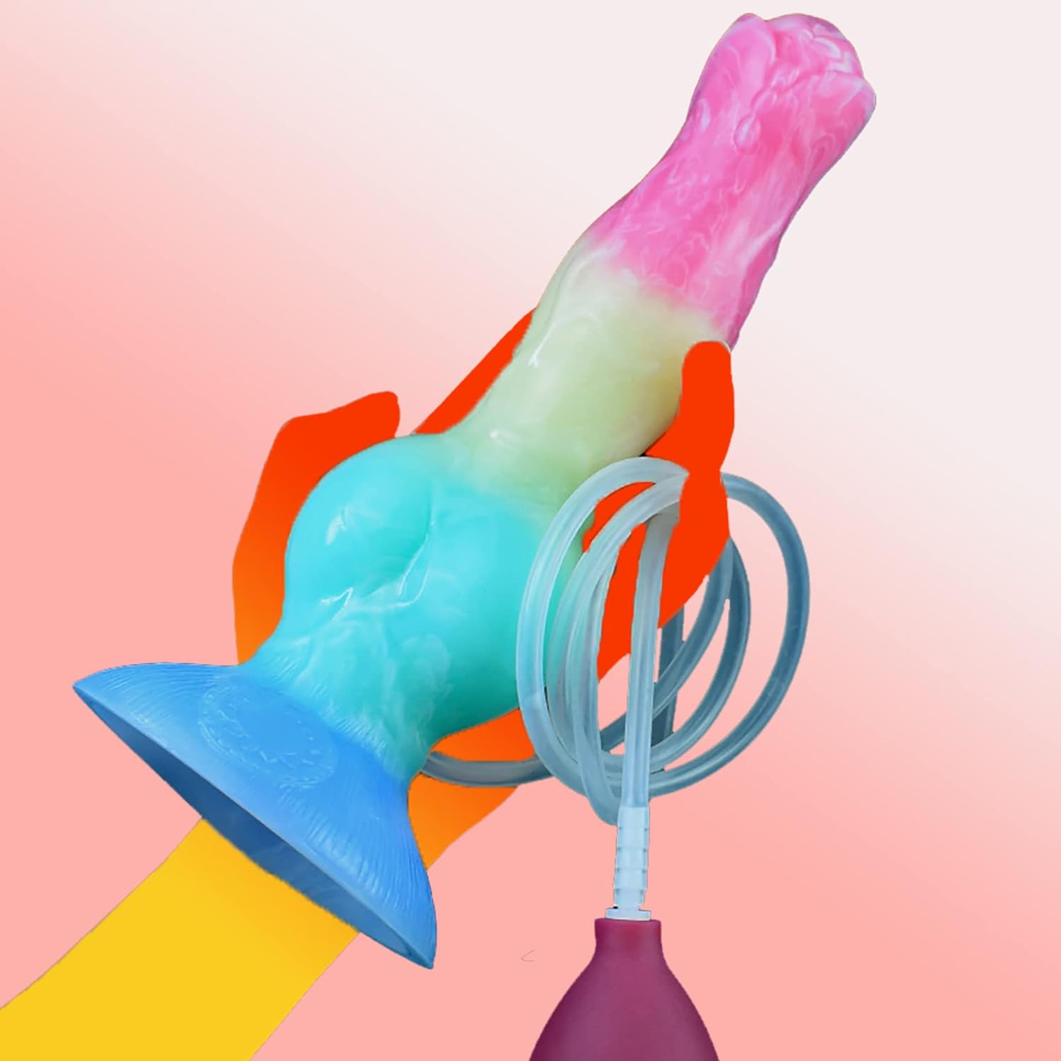 Consolador de perro con nudo chorro, realista, suave, eyaculador, lobo, arco iris, animal, ventosa, juguetes sexuales gay, juguetes sexuales para
