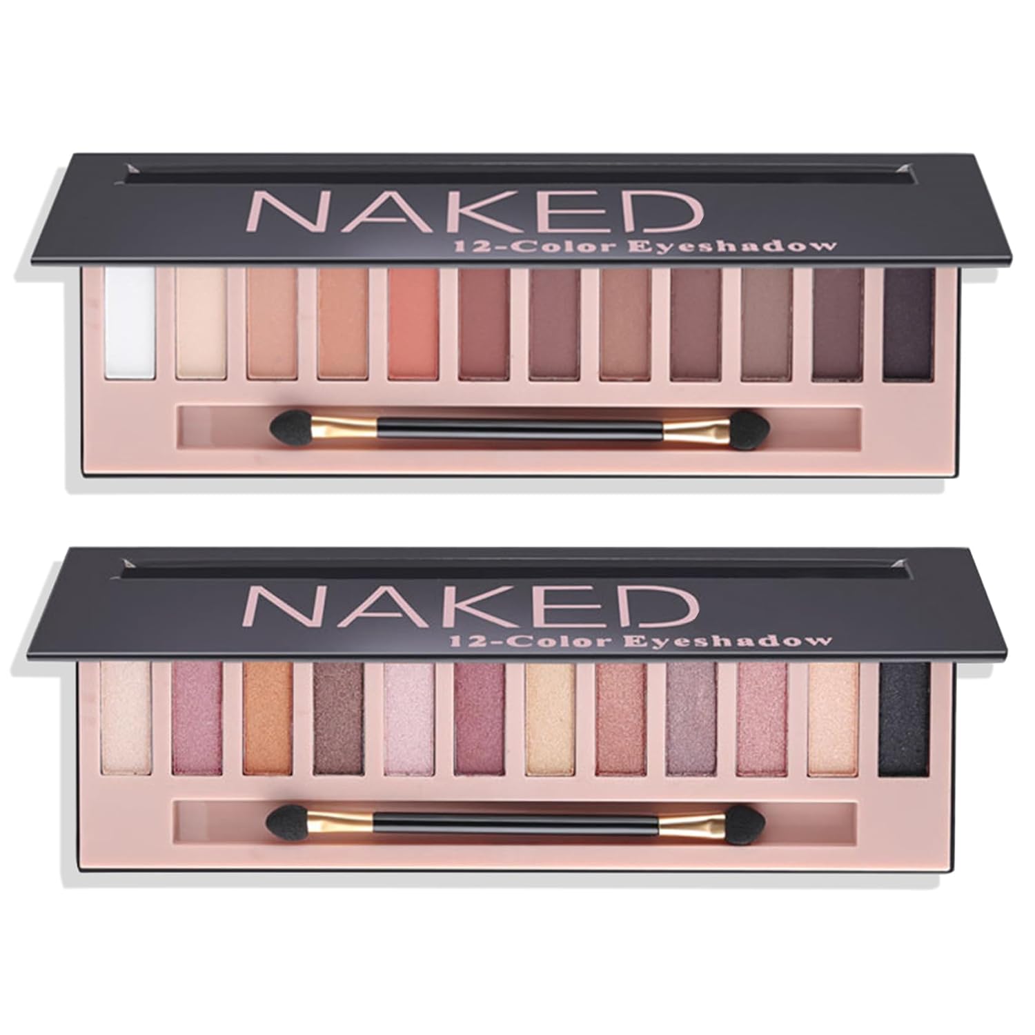 Paleta de sombras de ojos desnudas mate de 12 colores, paleta de sombras de ojos mate, paleta de sombras de ojos neutras brillantes y altamente