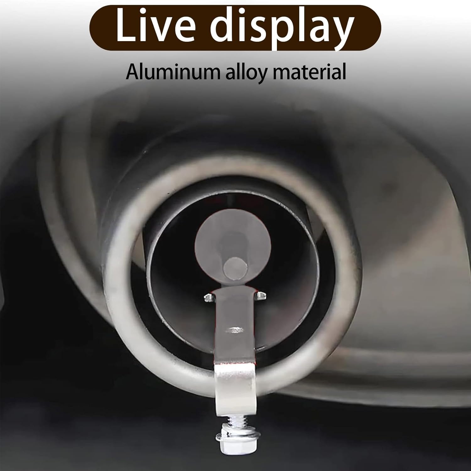 2 simuladores de silbato de sonido turbo modificado para automóvil, impermeable, metal para escape, cola de silbato, simulador de punta de válvula